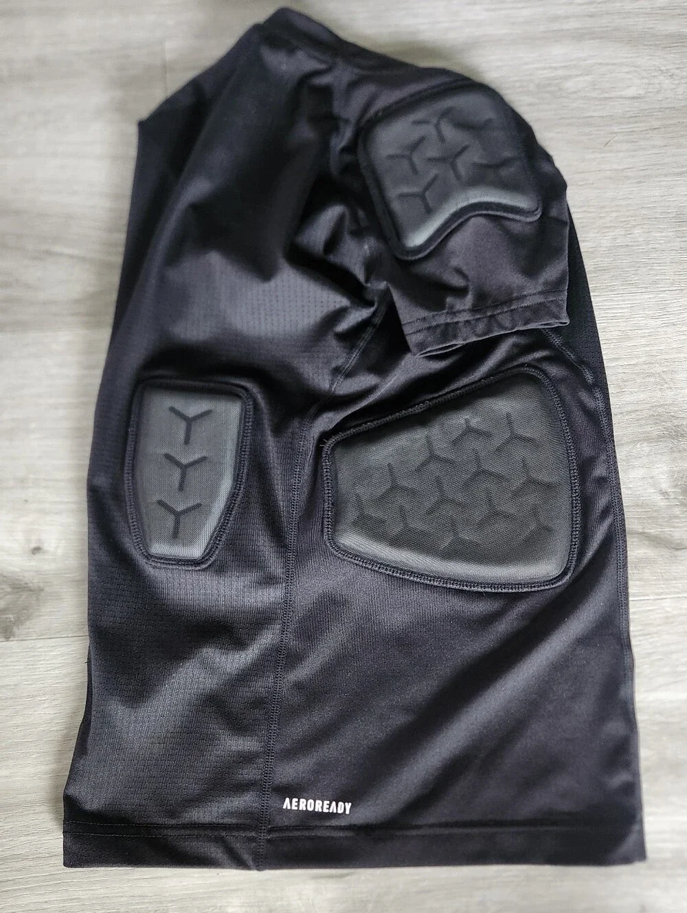 Adidas Youth Force Integrated Padded Football Shirt NWOT Black Medium